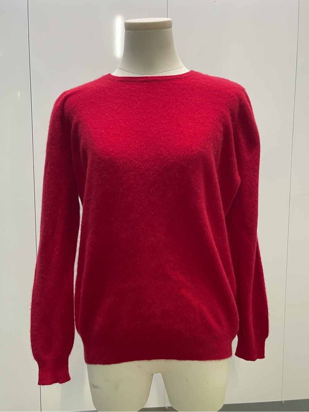 Charter Club Luxury 100% Cashmere Red Crewneck Sweater XL Old Money Quiet Luxury